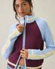 BDG BDG Ruby Ribbed Knit Mockneck Zip-Up Cardigan in Red, Women's at Urban Outfitters - 1