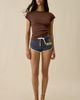 BDG BDG Runner Low-Rise Micro Sweat Shorts in Navy, Women's at Urban Outfitters - 1