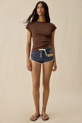 BDG BDG Runner Low-Rise Micro Sweat Shorts in Navy, Women's at Urban Outfitters