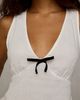 BDG BDG Samia Bow Detail Plunging V-Neck Tank Top in Ivory, Women's at Urban Outfitters - 3