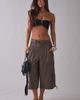 BDG BDG San Diego Cropped Baggy Cargo Pant in Brown, Women's at Urban Outfitters - 1