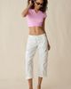 BDG BDG Sidekick Crop Cotton Utility Pants in White, Women's at Urban Outfitters - 1