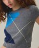 BDG BDG So Soft Argyle Short Sleeve Sweater in Blue, Women's at Urban Outfitters - 3
