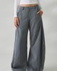 BDG BDG Society Hill Baggy Wide Leg Trousers Pant in Grey, Women's at Urban Outfitters - 2