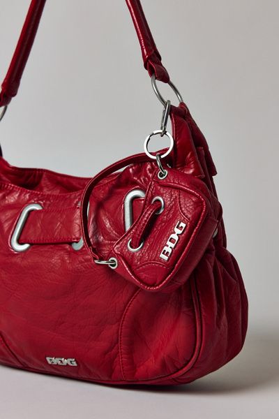 BDG BDG Sonny Belted Bag Keychain in Red at Urban Outfitters