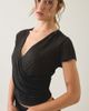 BDG BDG Soren Reversible Surplice Short Sleeve Top in Black, Women's at Urban Outfitters - 3