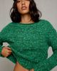 BDG BDG Spruce Textured Knit Boatneck Sweater in Dark Green, Women's at Urban Outfitters - 3