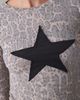 BDG BDG Star Graphic Printed Long Sleeve Spill The Tee in Leopard Print, Women's at Urban Outfitters - 3
