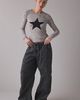 BDG BDG Star Graphic Printed Long Sleeve Spill The Tee in Leopard Print, Women's at Urban Outfitters - 4