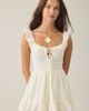 BDG BDG Sunny Polka Dot Smocked Ruffle Romper in White, Women's at Urban Outfitters - 3