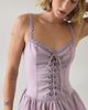 BDG BDG Sweet Talker Lace Trim Corset Mini Dress in Lavender, Women's at Urban Outfitters - 3