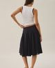 BDG BDG UO Olga Drop Waist Bustled Godet Midi Skirt in Black, Women's at Urban Outfitters - 5