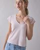 BDG BDG V-Neck Short Sleeve Spill The Tee in Mauve, Women's at Urban Outfitters - 1