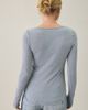 BDG BDG Vivi Plunging Scoop Neck Long Sleeve Tee in Slate, Women's at Urban Outfitters - 2
