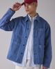 BDG BDG Washed French Chore Jacket in Blue, Men's at Urban Outfitters - 1