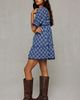 BDG BDG With Love Plaid Puff Sleeve Mini Dress in Navy, Women's at Urban Outfitters - 2
