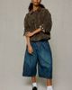 BDG BDG Wylie Contrast Collar Faux Suede Barn Jacket in Khaki, Women's at Urban Outfitters - 2