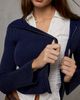BDG BDG Zoe Asymmetric Fitted Zip-Up Hoodie Sweatshirt in Blue, Women's at Urban Outfitters - 2