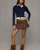 BDG BDG Zoe Asymmetric Fitted Zip-Up Hoodie Sweatshirt in Blue, Women's at Urban Outfitters - 3