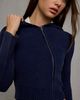BDG BDG Zoe Asymmetric Fitted Zip-Up Hoodie Sweatshirt in Blue, Women's at Urban Outfitters - 4
