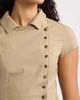 BDG Urban Outfitters BDG Urban Outfitters Blake Military Short Sleeve Top - 4