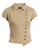 BDG Urban Outfitters BDG Urban Outfitters Blake Military Short Sleeve Top - 5