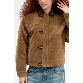 BDG Urban Outfitters BDG Urban Outfitters Clasp Faux Suede Jacket
