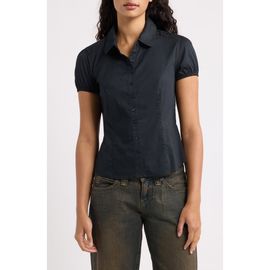 BDG Urban Outfitters BDG Urban Outfitters Clover Short Sleeve Button-Up Shirt