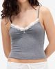BDG Urban Outfitters BDG Urban Outfitters Diana Lace Trim Crop Rib Knit Camisole - 1