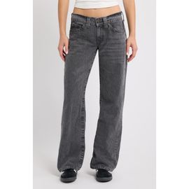 BDG Urban Outfitters BDG Urban Outfitters Kayla Print Pinstripe Low Rise Wide Leg Jeans