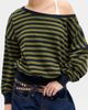 BDG Urban Outfitters BDG Urban Outfitters Kurt Striped Off the Shoulder Top - 1
