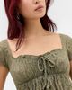 BDG Urban Outfitters BDG Urban Outfitters Piper Asymmetric Hem Stretch Lace Top - 4