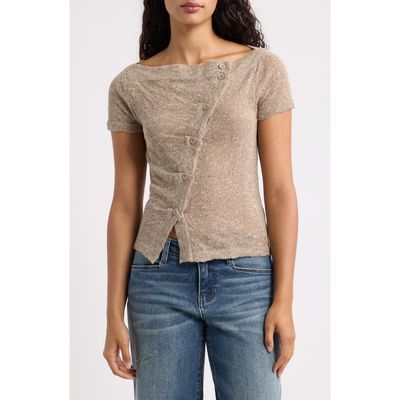 BDG Urban Outfitters BDG Urban Outfitters Rue Asymmetrical Button Top