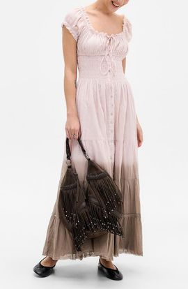 BDG Urban Outfitters BDG Urban Outfitters Samira Smocked Ombré Maxi Dress