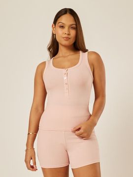 Be Athletica Be Athletica Essential Everyday Henley Tank Top