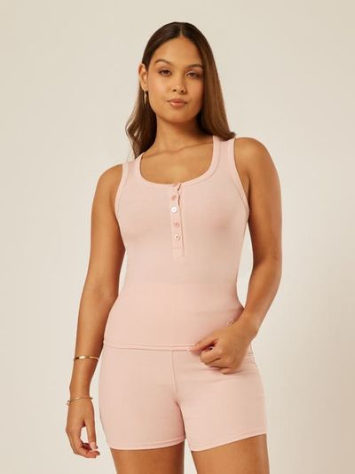Be Athletica Be Athletica Essential Everyday Henley Tank Top