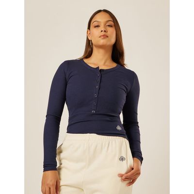 Be Athletica Be Athletica Essential Long Sleeve Henley T-Shirt
