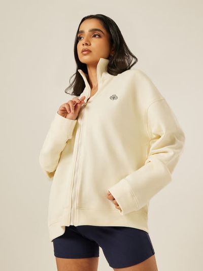 Be Athletica Be Athletica Varsity Athletica Full Zip Sweatshirt
