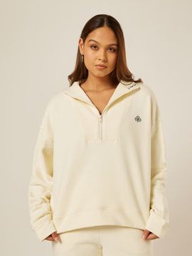 Be Athletica Be Athletica Varsity Athletica Quarter Zip Sweatshirt