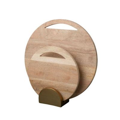 Be Home Be Home Leo Round Boards and Stand Set