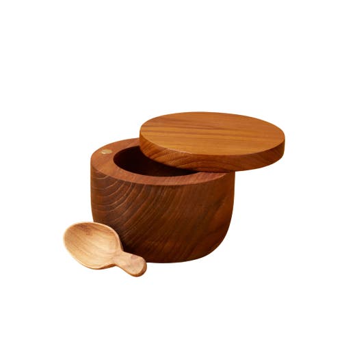 Be Home Be Home Teak Cellar with Spoon & Pivoting Lid 