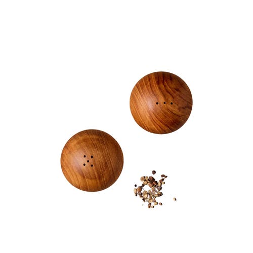 Be Home Be Home Teak Salt & Pepper Shaker Set 