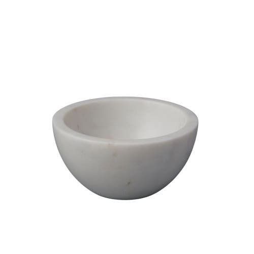 Be Home Be Home White Marble Bowl