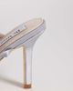 Be Mine Be Mine Anica slingback heeled shoes with bow in gray satin - 3