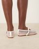 Be Mine Be Mine Bridal Aahana mesh ballet flats in ivory-White - 3