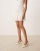 Be Mine Be Mine Bridal Almeria slingback heeled pumps with bow detail in satin ivory-White - 3