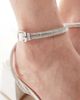 Be Mine Be Mine Bridal Chaya low block heeled sandals with embellished straps in ivory-White - 4