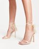 Be Mine Be Mine Bridal Cynzia tulle bow detail sandals in neutral - 2