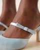 Be Mine Be Mine Bridal Demina heeled mules in blue satin - 2