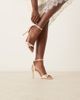 Be Mine Be Mine Bridal Eshana barely there sandals in blush satin-pink - 1